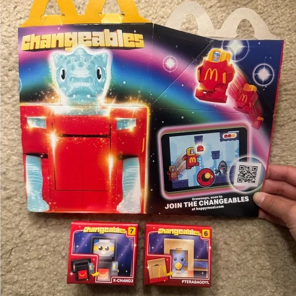 McDonald’s Happy Meal 2026 Changeables - X-CH4NG3 and Pterabagdyl - Picture 1 of 5